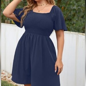 SHEIN Curve Navy Blue Garment